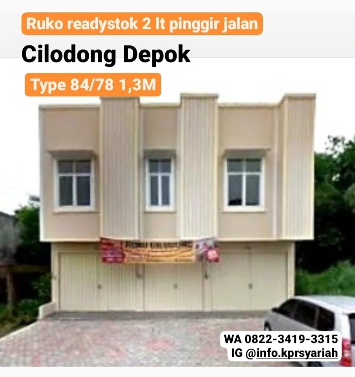 Ruko readystok Cilodong Depok dekat Tole Iskandar