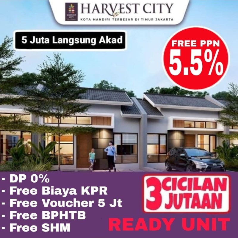 Harvest City Hunian Asri di Kota Cibubur MD893