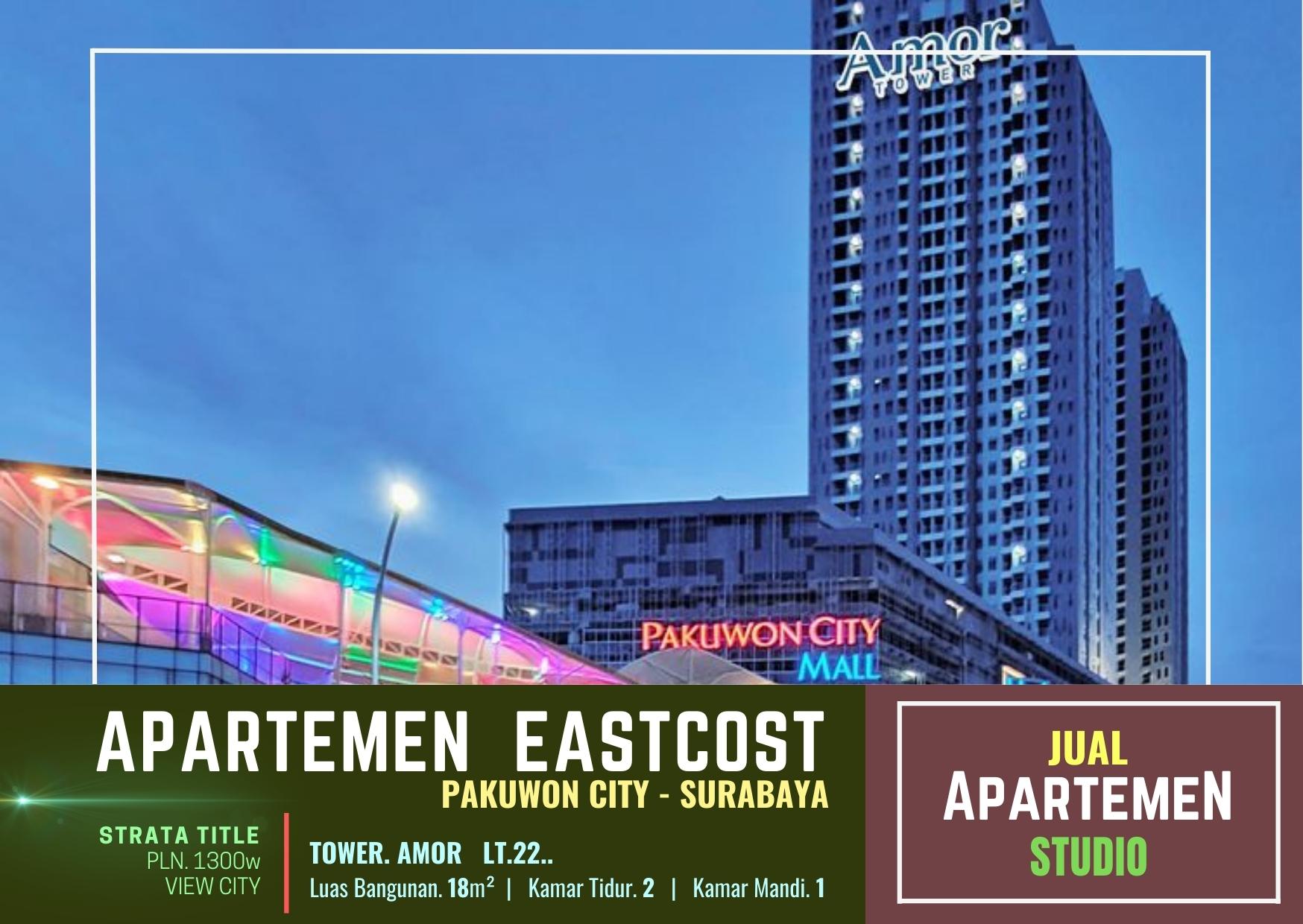 Apartemen Studio Pakuwon City EastCost Tower Amor Surabaya