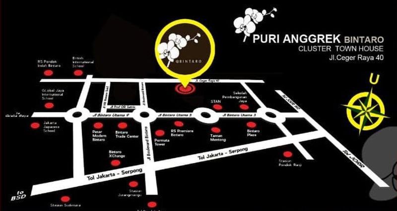 Puri Anggrek Townhouse Bintaro, Tangerang Selatan AG1948