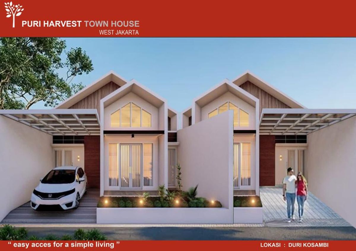 Dijual Rumah Puri Harvest Townhouse, Duri Kosambi, Jakarta Barat