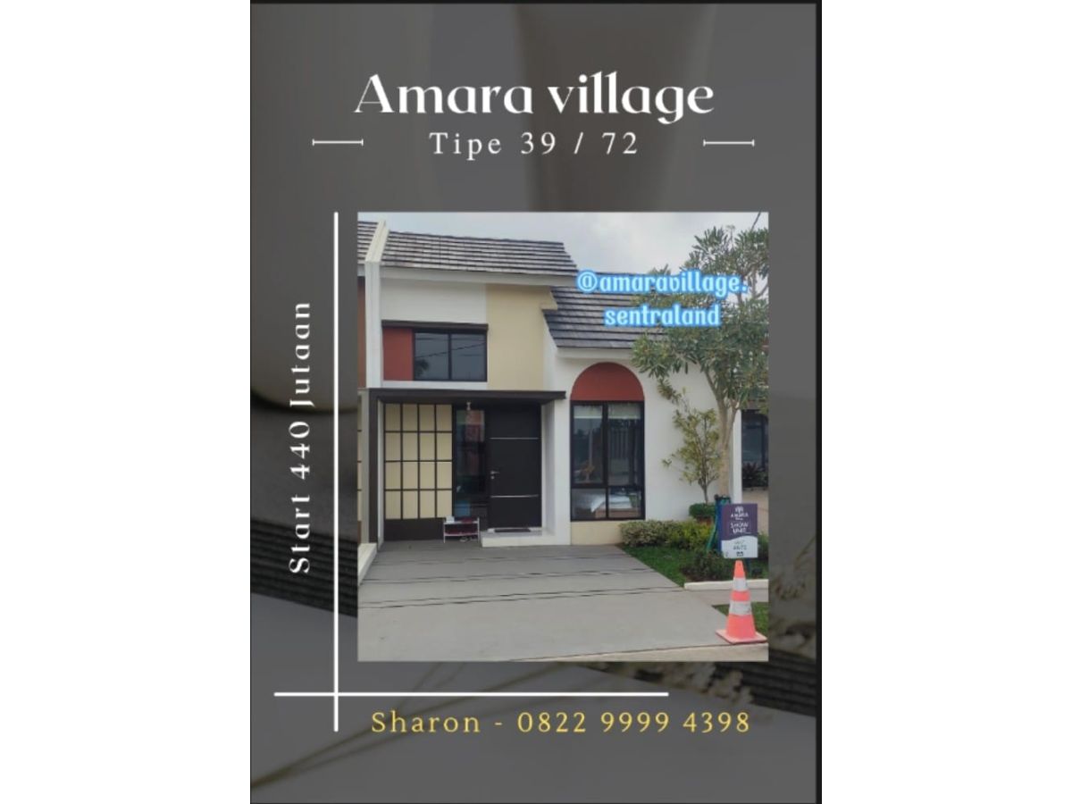 Perumahan Amara Village, Cluster Ekslusif Dekat BSD MD912