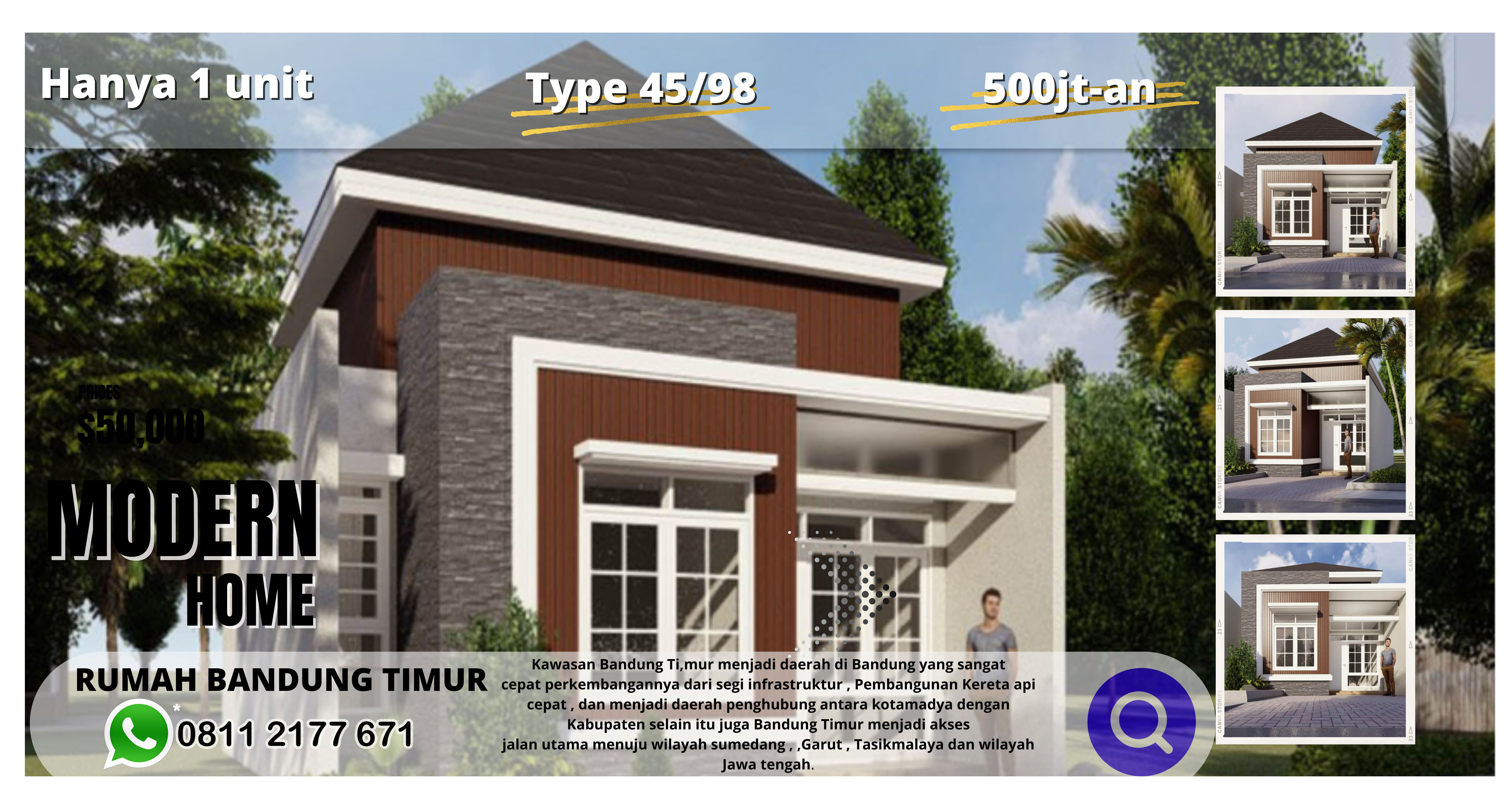 Rumah Bandung Timur type 45/98 Mekar Indah Cibiru Bandung