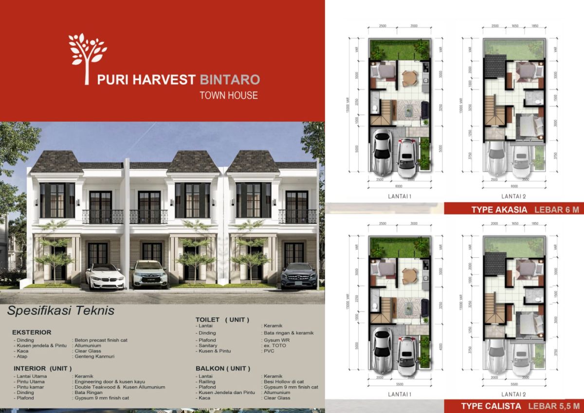 Puri Harvest Bintaro, Rumah Cantik 2 Lantai di Bintaro AG1971