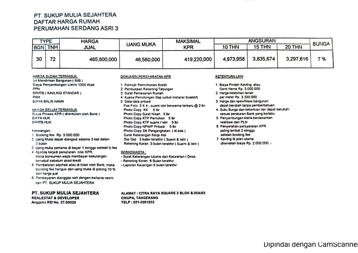 Serdang Asri 3, Rumah Nyaman dan Asri di Panongan, Tangerang