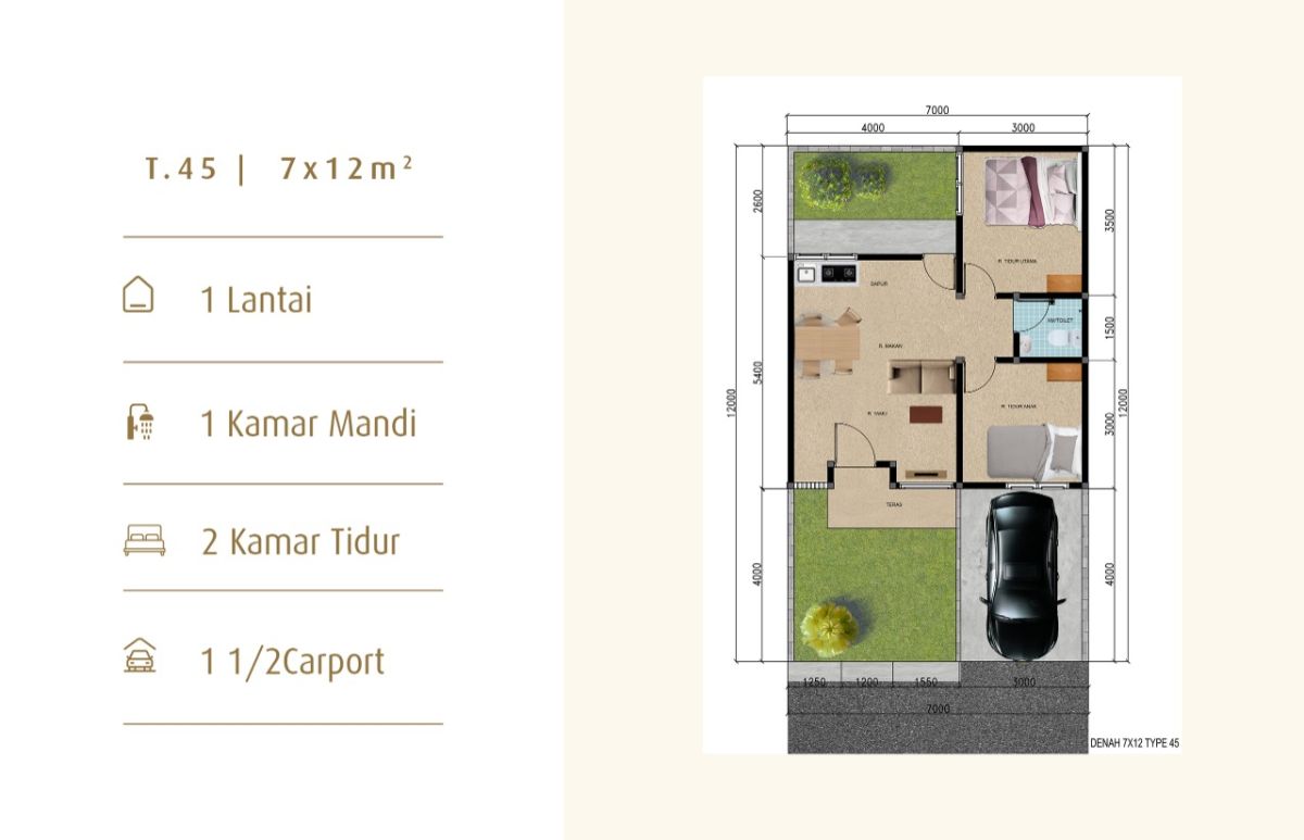 Dijual Rumah Dekat Stasiun Hanya 3 Menit Jalan Kaki MD926