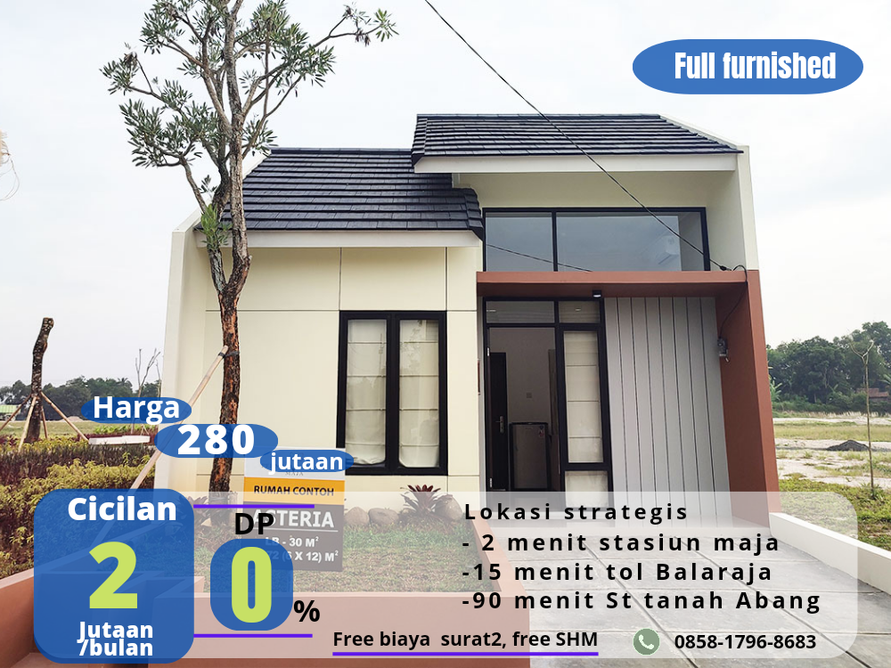 rumah dekat stasiun maja