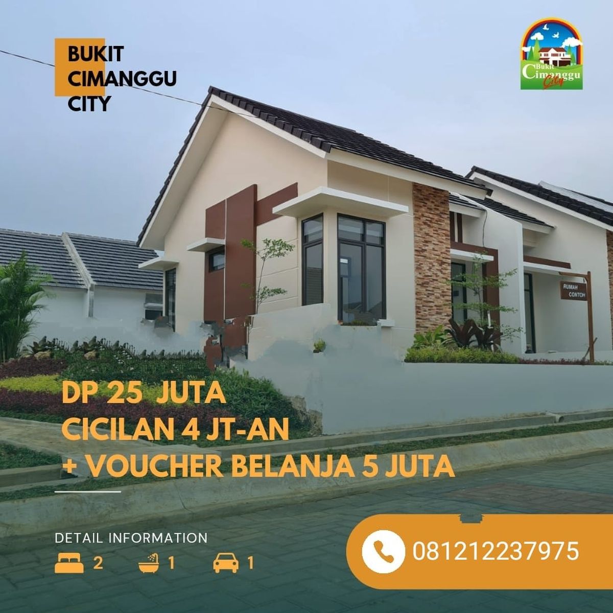 Cluster Savana Botheo, Rumah Bukit Cimanggu City Bogor MD933