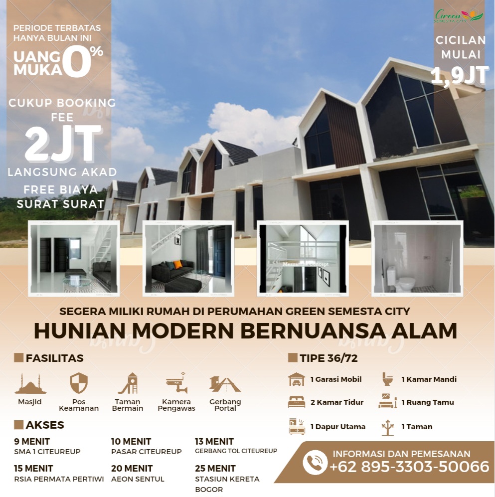 Rumah Impianmu Ada Di Sini!! Cukup 2jt All-In