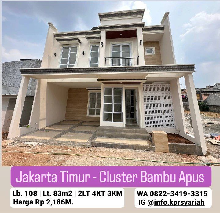 Rumah siap huni Cluster Bambu Apus Cipayung Jakarta Timur