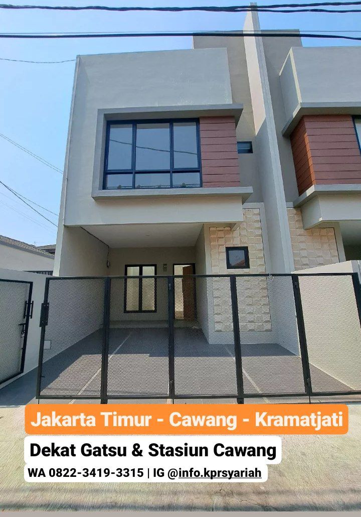 Rumah 2lt rooftop dekat stasiun Cawang Kramatjati Jakarta Timur