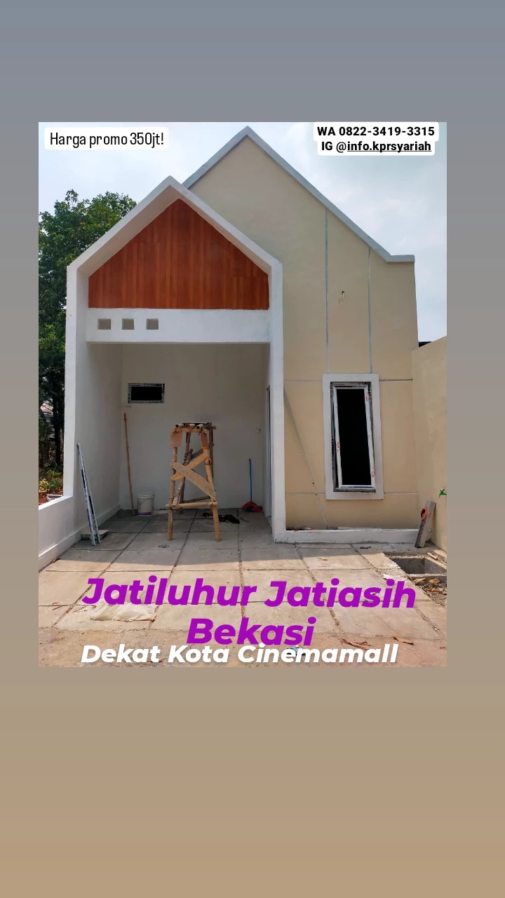 Cluster baru Jatiluhur Jatiasih dekat kota Cinemamall Bekasi