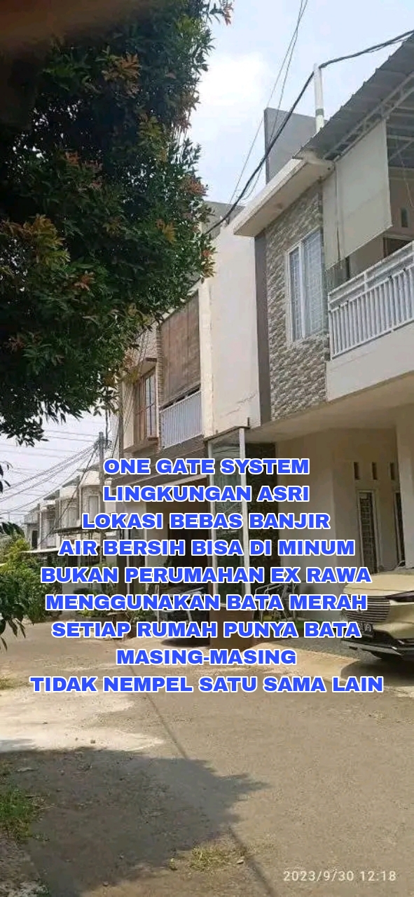 DI JUAL RUMAH 2 LT HUNIAN BARU LOKASI BEBAS BANJIR DI JATIBENING