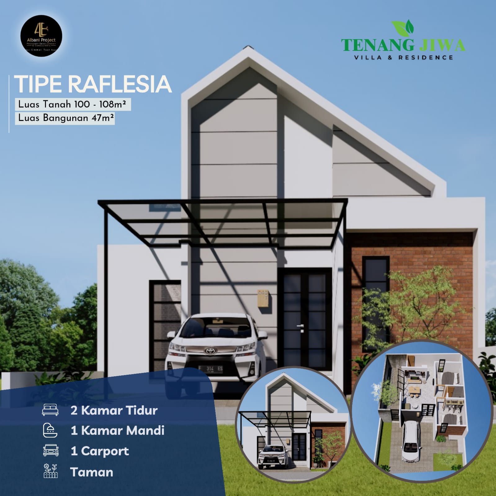 Rumah Cantik Modern dalam Cluster dekat Pasar TURI Sleman