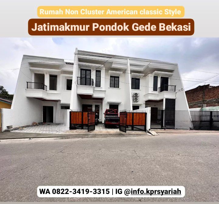 Rumah non cluster desain classic Jatimakmur Pondok Gede Bekasi