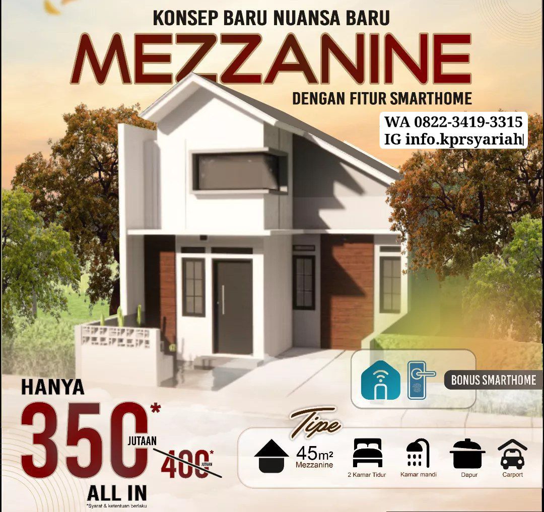 Rumah Type mezzanine Cluster Islami Setu Bekasi