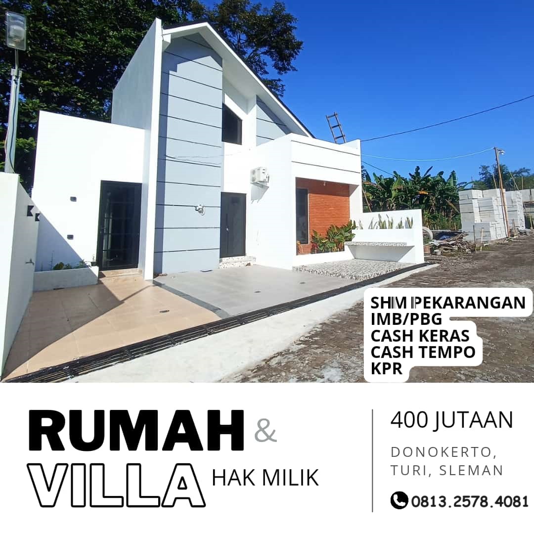 Villa Rumah Modern dekat Pemda Sleman