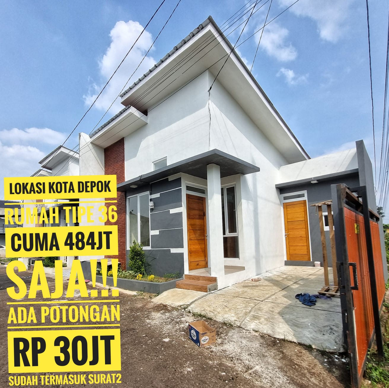 Rumah inden Type 36 Cluster Muslim Sawangan Depok