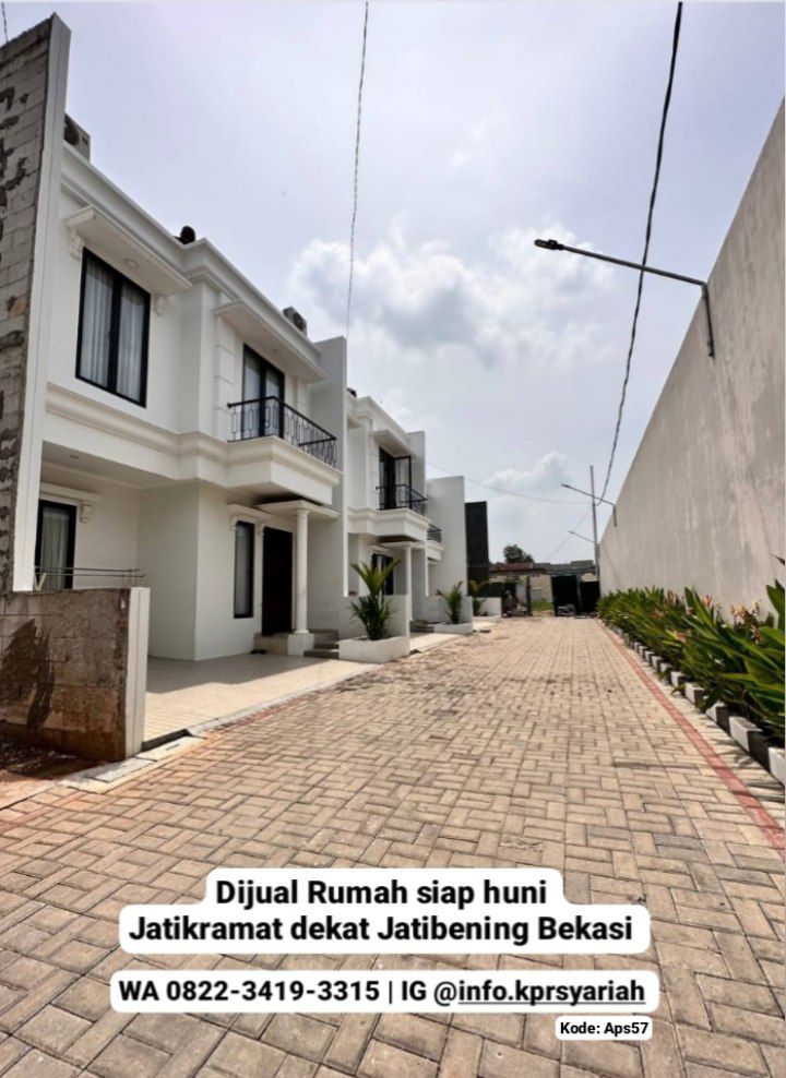 Rumah Cluster Jatikramat Jatiasih dekat Jatibening Bekasi