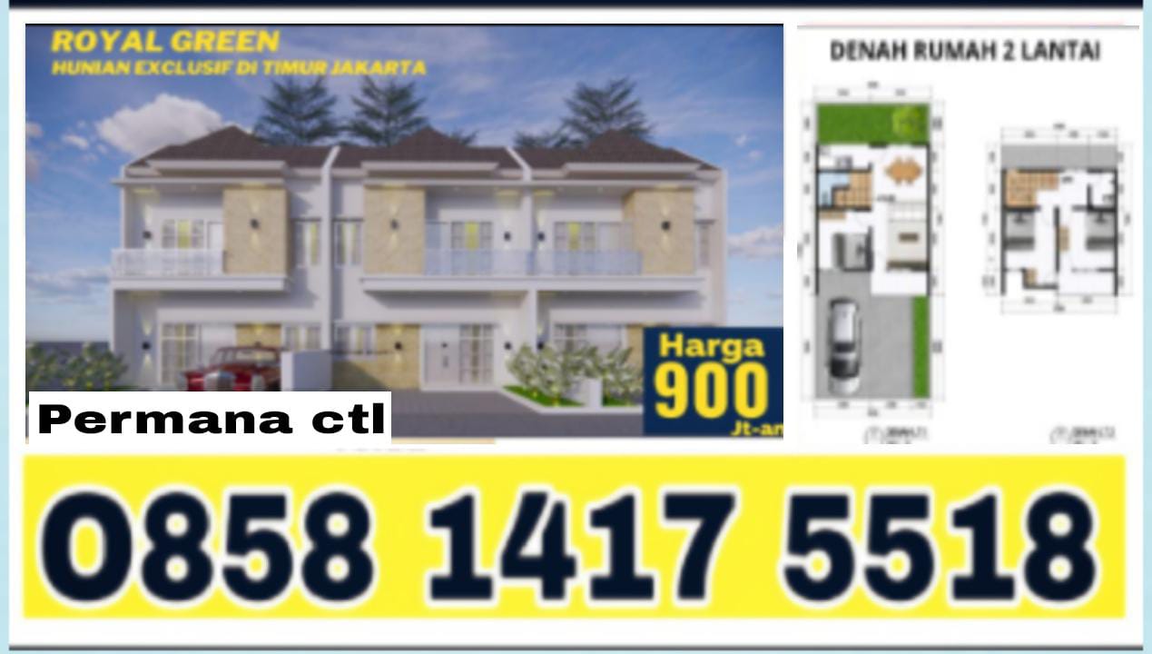 RUMAH CLUSTER ROYAL GREEN 2 LT SIAP HUNI DI JATIBENING