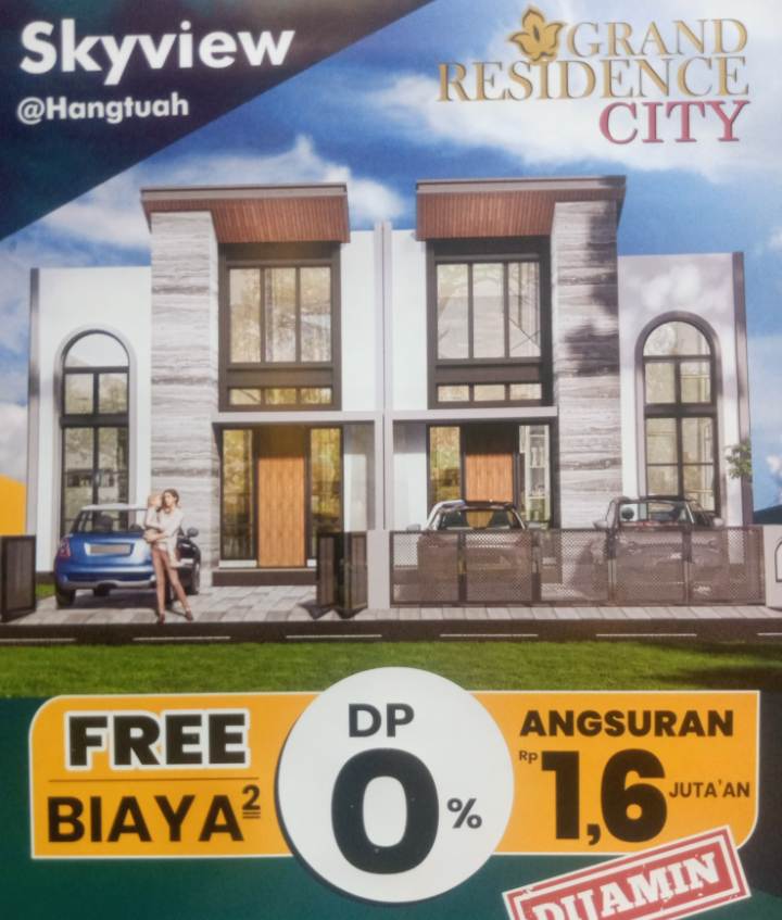 DIJUAL RUMAH CLUSTER TANPA DP DI SETU BEKASI