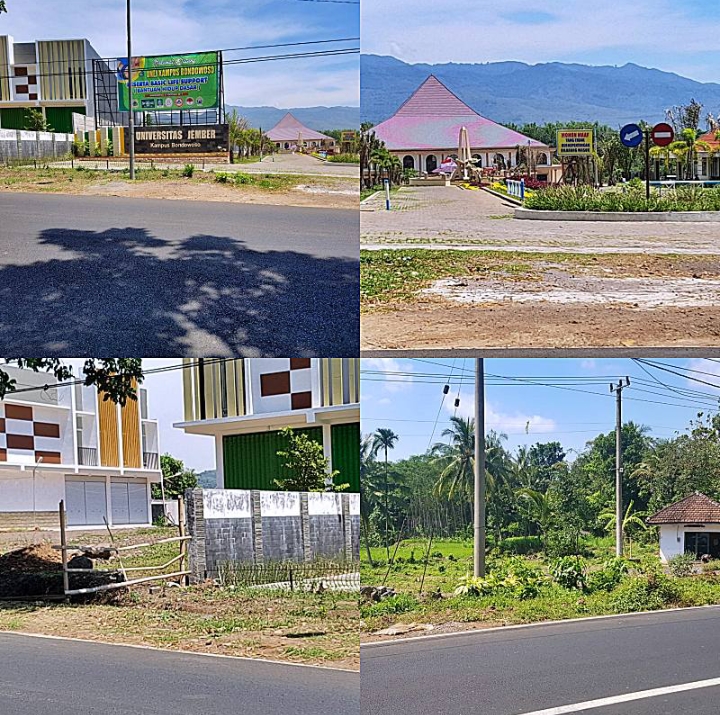 Tanah Dijual Bondowoso,(ada rumah) dekat Universitas Negri Jembe