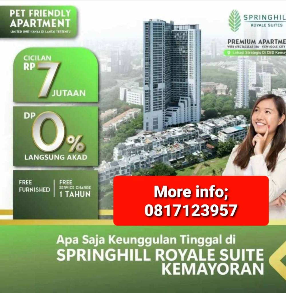 Apartemen Mewah di Jakarta, The Springhill Royal Suite MP418