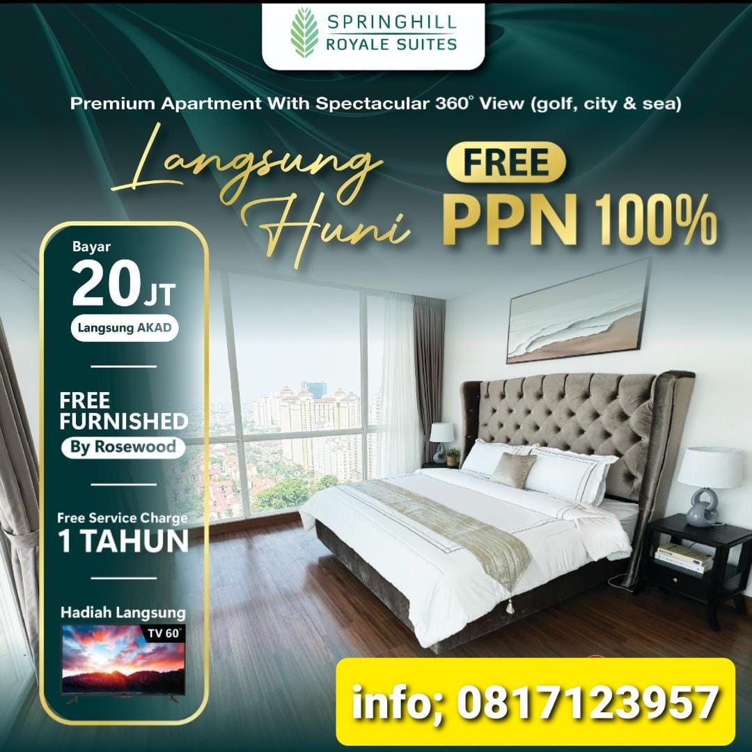 Apartemen Mewah di Jakarta, The Springhill Royal Suite MP418