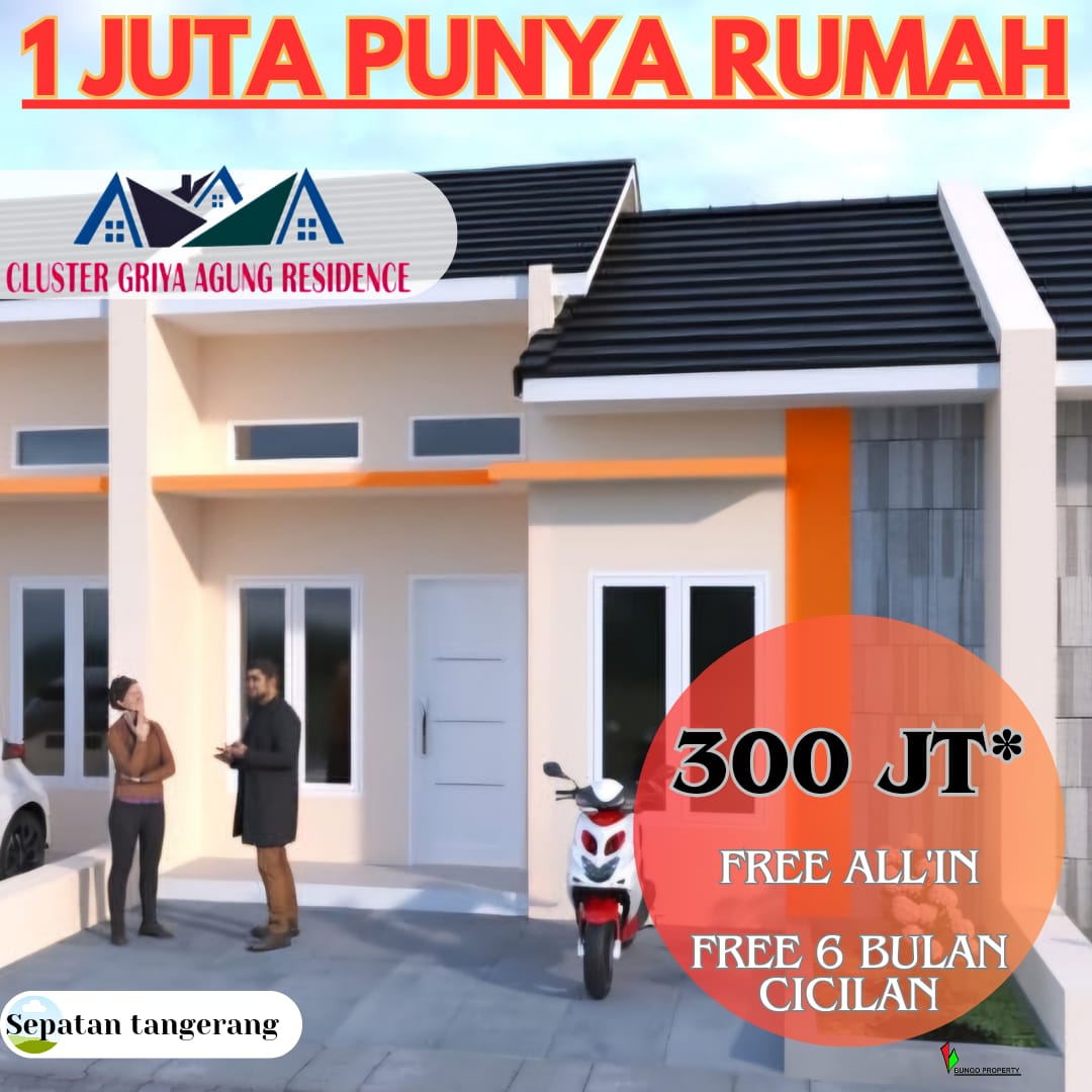 Hunian rumah strategis .dekat pusat kota. Bandara soetta. 2kt 1k