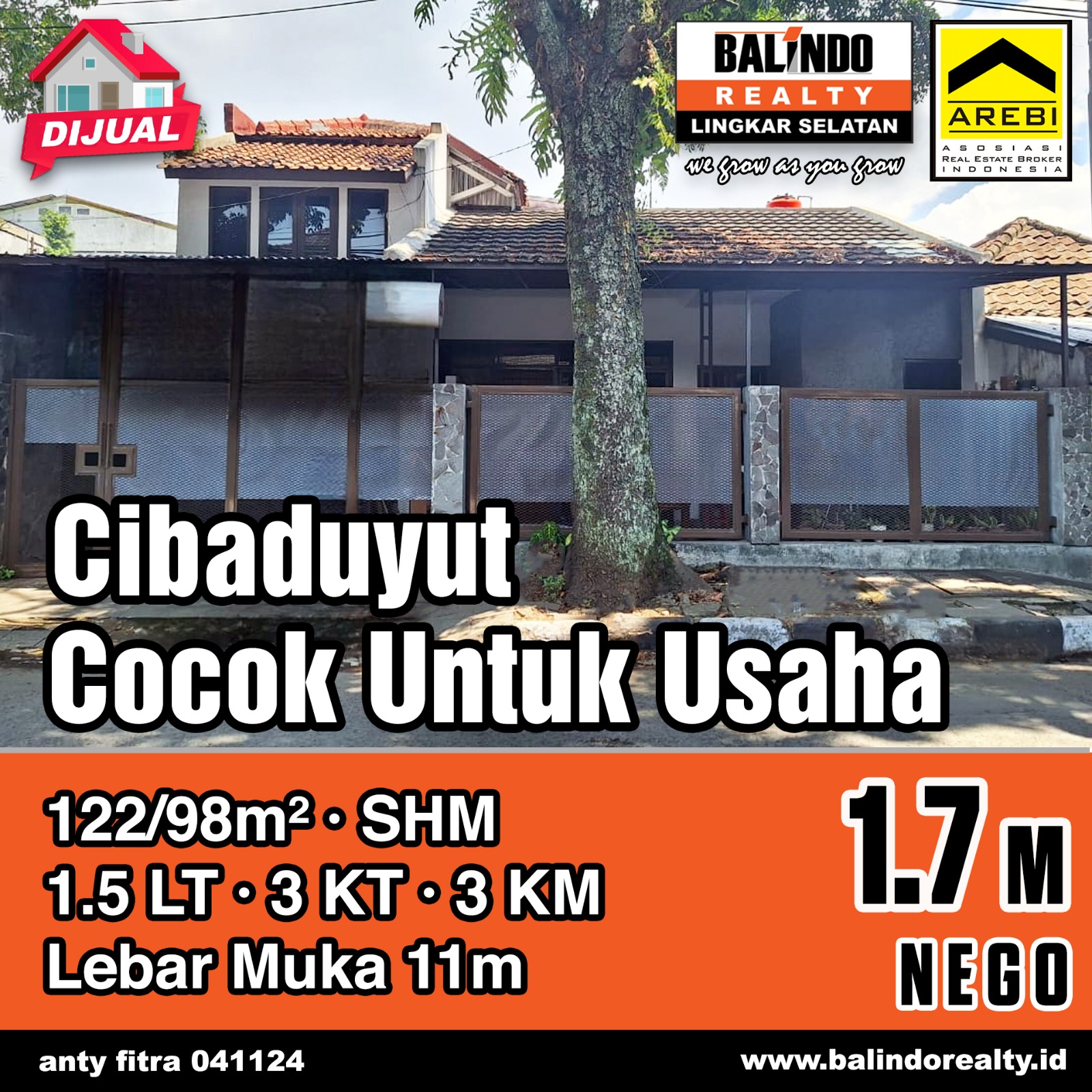 Dijual Rumah Lokasi Strategis di Cibaduyut