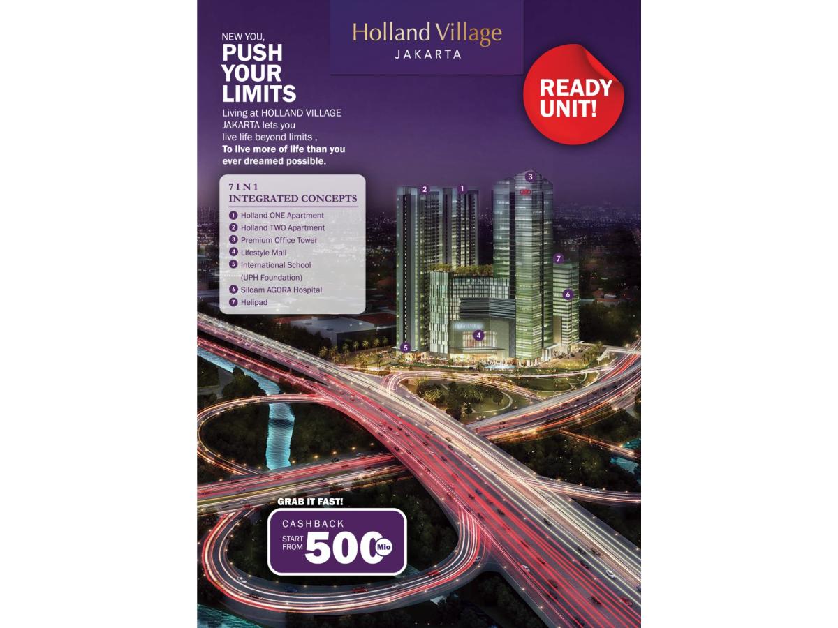 Jual Apartemen Holland Village, Cempaka Putih, Jakarta Pusat