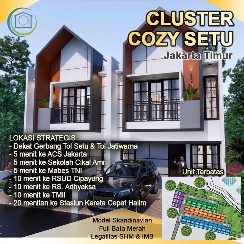Cluster Cozy Setu Cipayung Jakarta Timur dekat Mabes