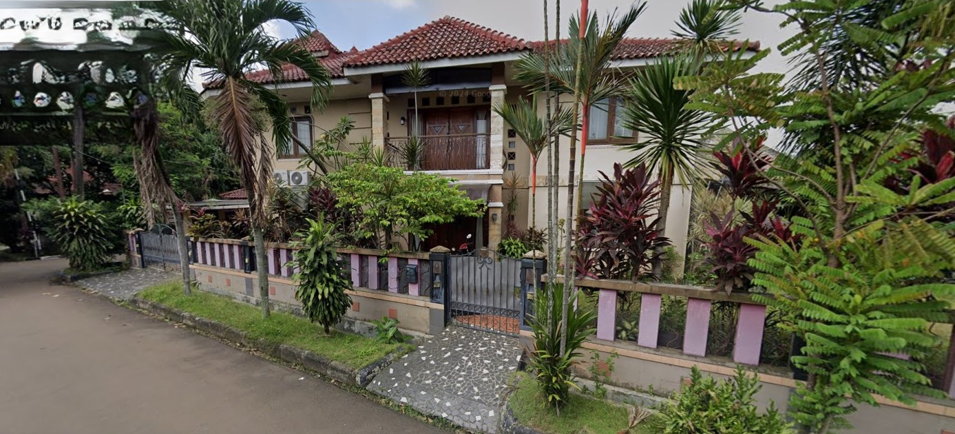 Dijual rumah komplek 3 muka di Villa Pamulang, Pondok Benda