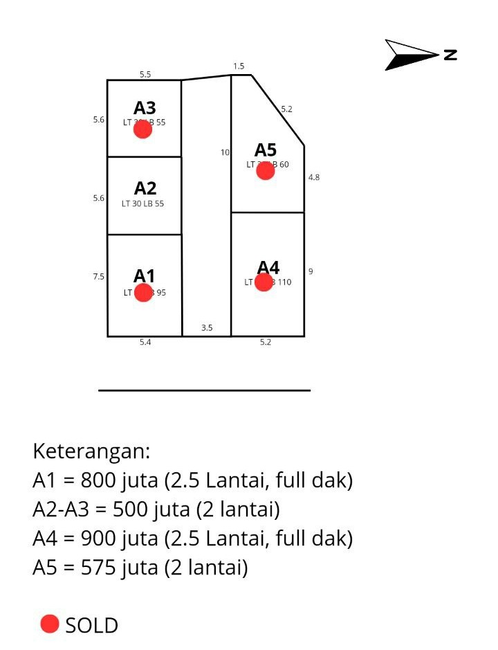 Rumah 2 lantai 500juta Srengseng Sawah Jagakarsa Jakarta Selatan