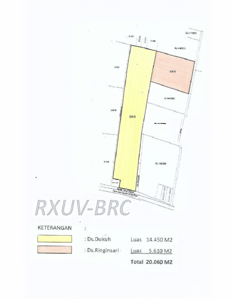 INVESTOR - Dijual Lahan 20.060 m2 siap bangun di Kediri!