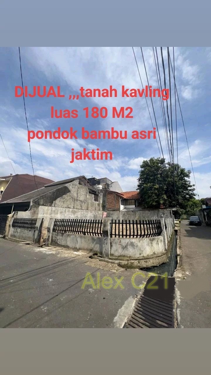 Dijual tanah di Perum Pondok Bambu asri , Duren Sawit, Jakarta