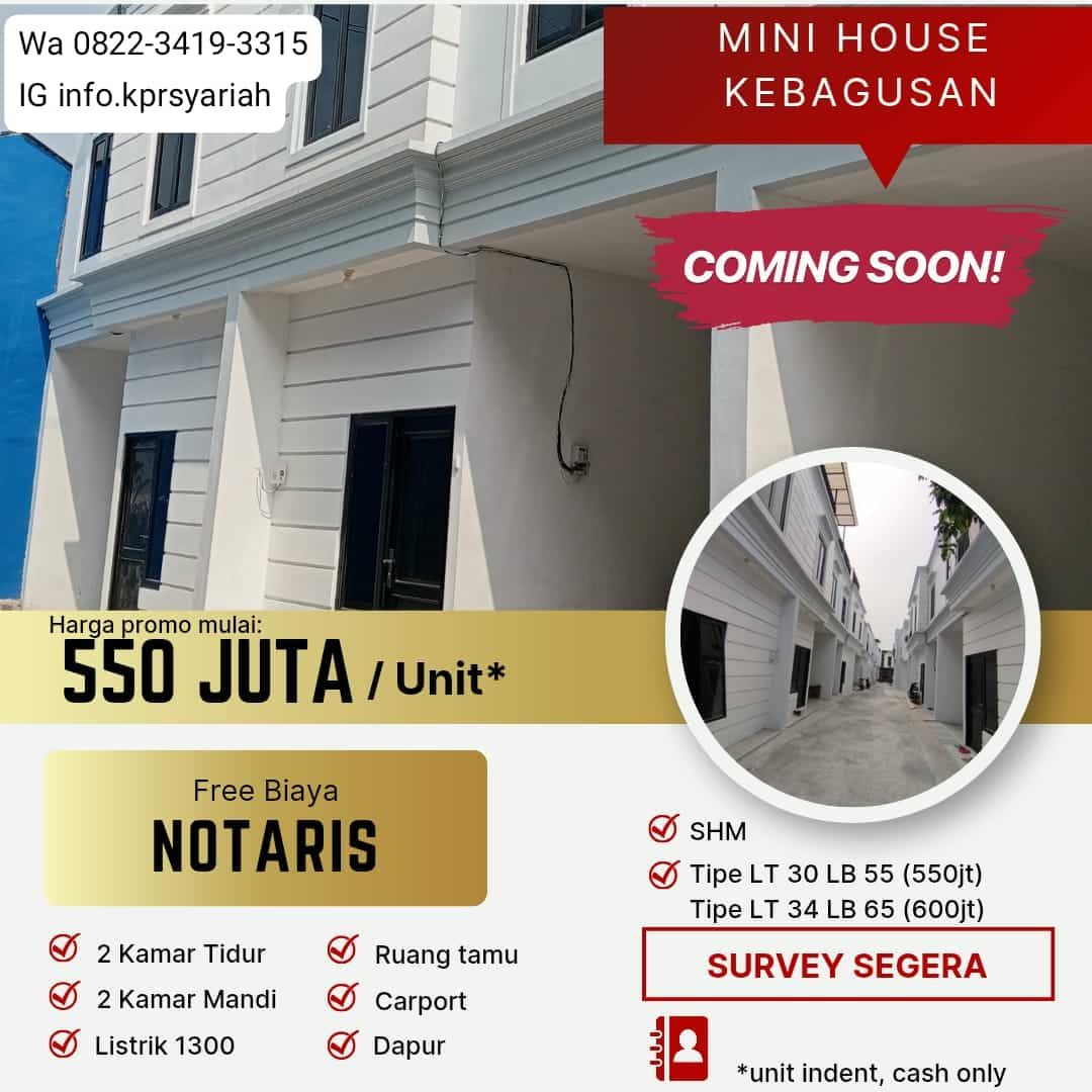 Rumah minimalis 2lantai Kebagusan Pasar Minggu Jakarta Selatan