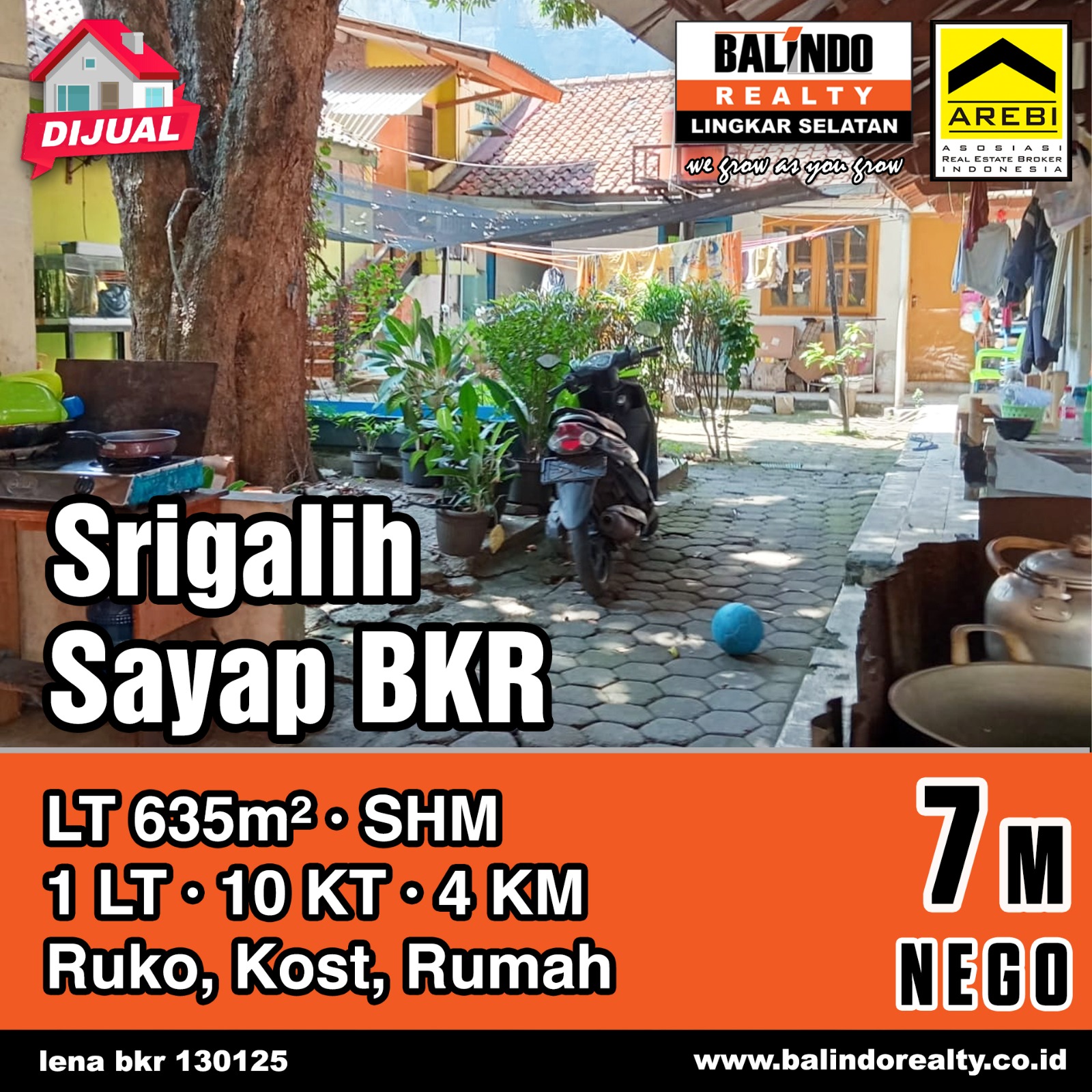 Dijual Rumah Strategis di Srigalih Sayap BKR