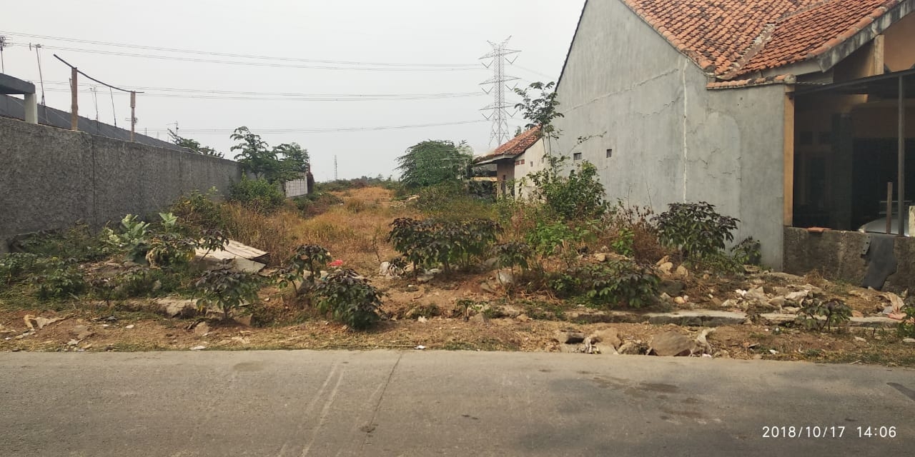 Dijual Tanah ngantong 1525m² SHM jl. Raya Sukamahi CikaranBekasi