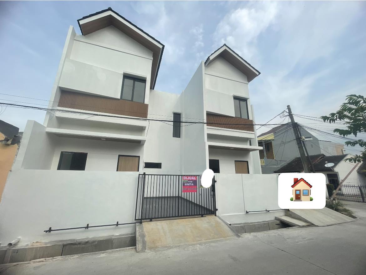 Available 2 Rumah Minimalist Modern 2 lantai Di Harapan Indah, H