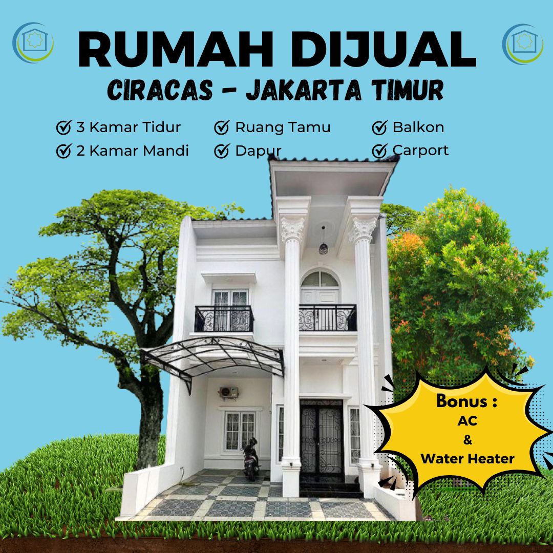 Rumah clasic style Cluster Kelapa 2 Wetan Ciracas Jakarta Timur