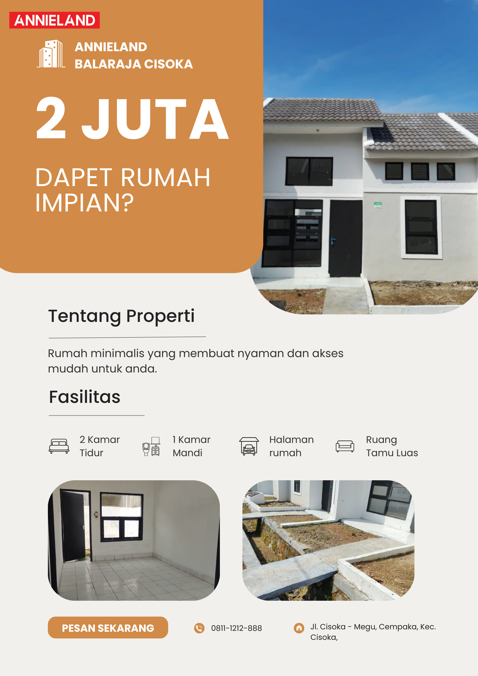 2JT DAPAT RUMAH SUBSIDI DI PERUMAHAN ANNIELAND