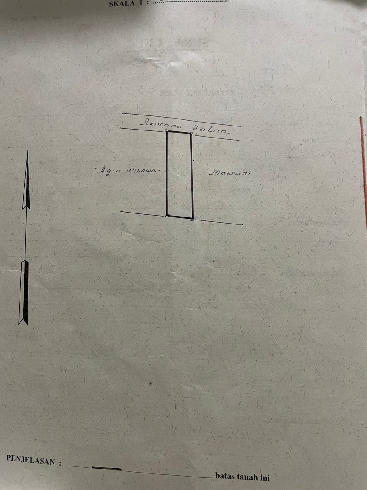 Dijual Tanah Pekarangan Tengah Kota Wonogiri Strategis SHM