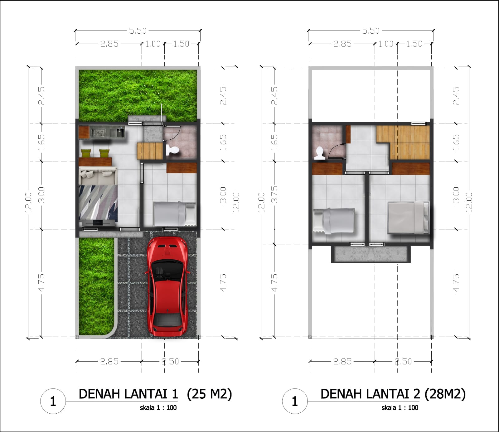 Rumah Jatinangor Minimalis Modern Dekat Kampus