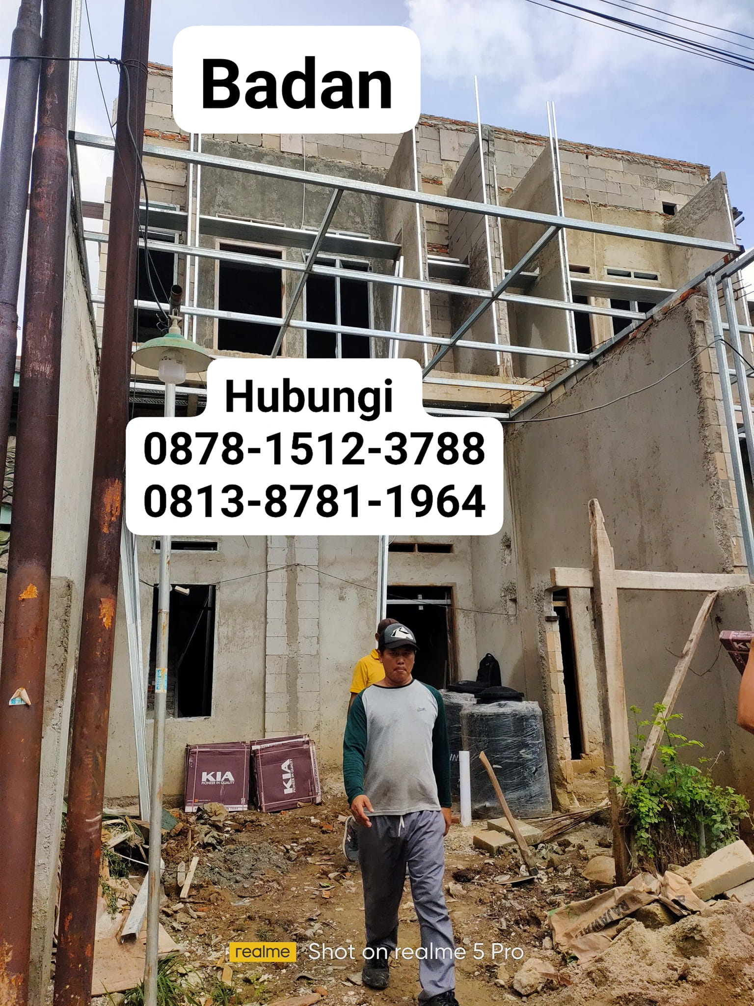 Rumah 2 Lantai Sedang Renovasi di Permata Hijau Permai (Rumah Ga