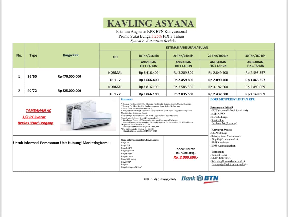 Grand Launching  *KAVLING ASYANA* hunian superr strategis menuju