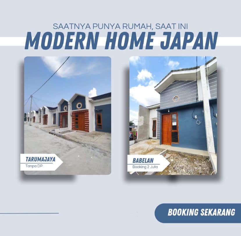 Modern Home Japan  Kavling Selaras Azusai  Cukup Booking 2 Juta