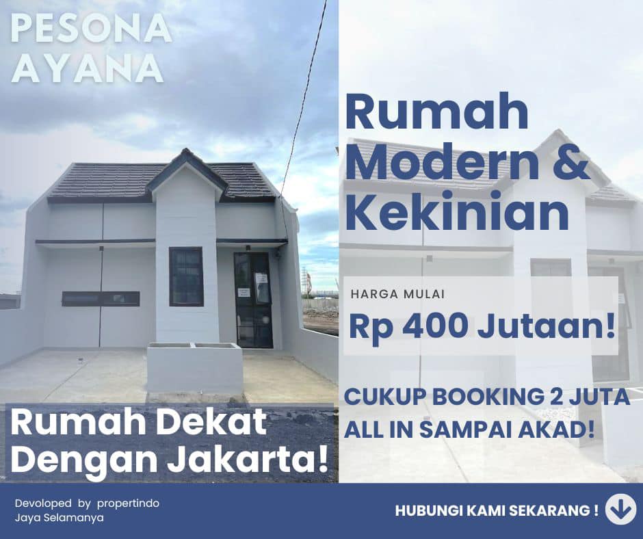 Rumah Baru Di Pesona Ayana Beli Rumah Tanpa Dp Cuku 2 Juta