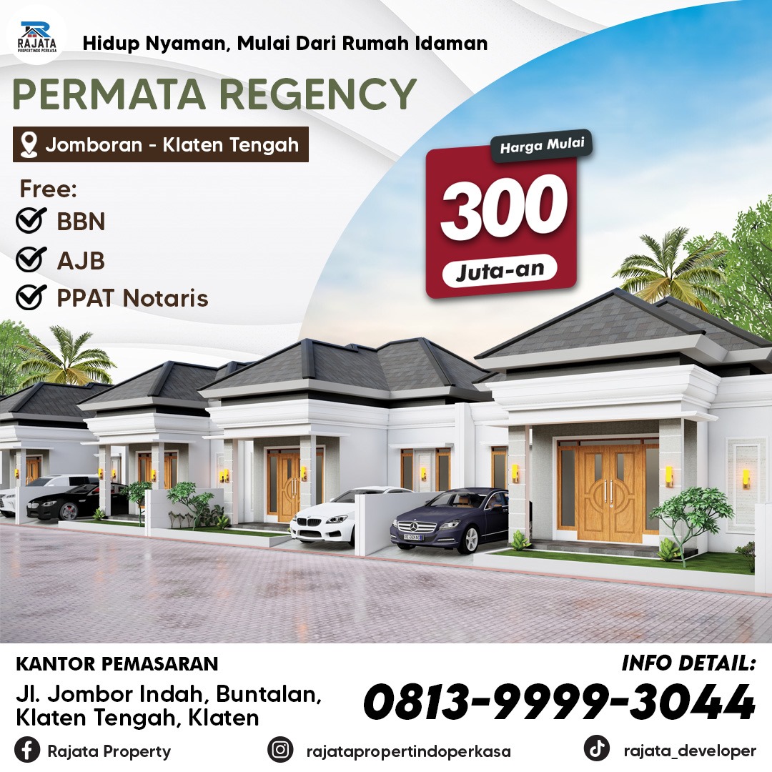 PERMATA REGENCY - Hunian Mewah bisa KPR di Klaten