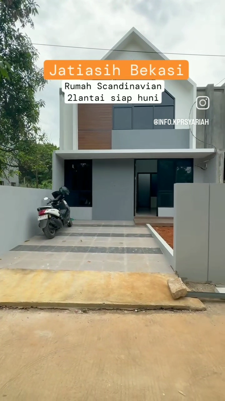 Rumah Scandinavian 2lantai siap huni Jatiasih Bekasi